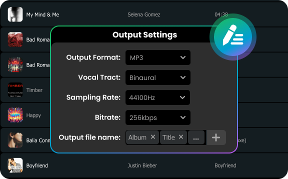 create your music collection