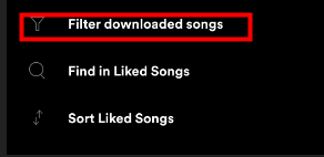spotify filter